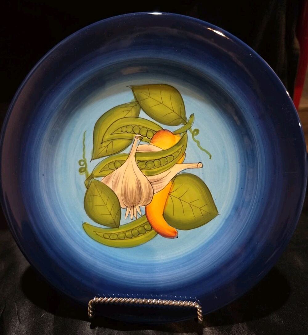 Gates Ware Peas In A Pod 9.5" Salad Plate Blue